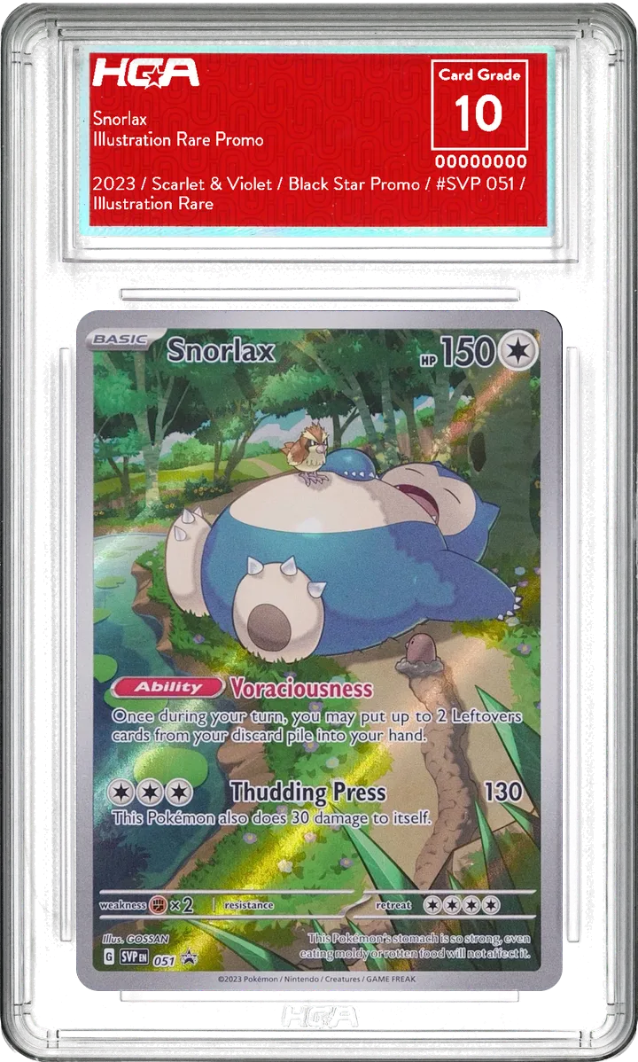 HGA slab: Snorlax, graded 10